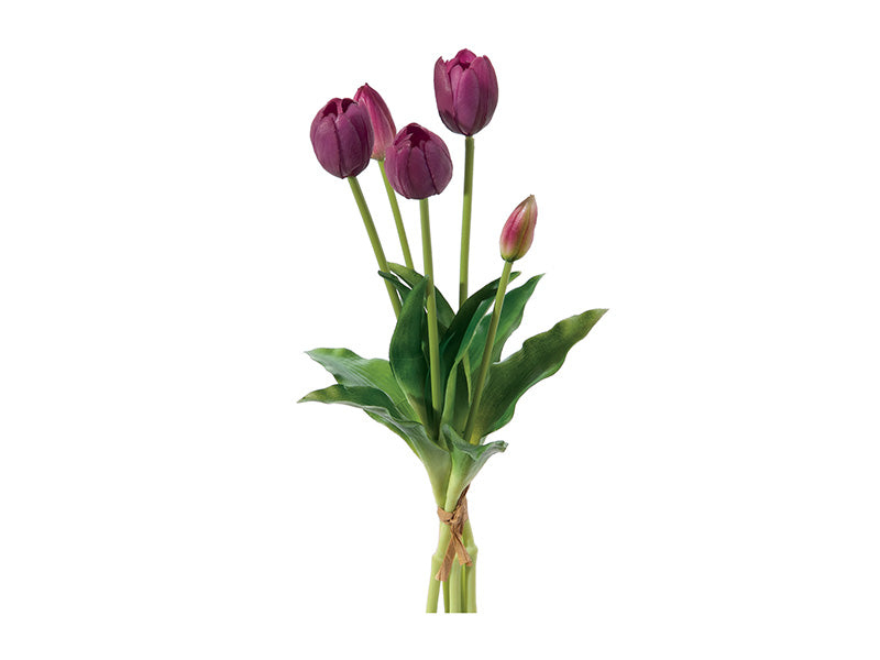 BUNDLE TULIPANO BRUCO - mazzetto con 5 fiori vari colori - 40cm - foto 3 | Adele Chérie