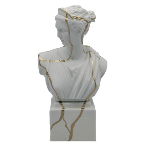BUSTO DIANA GIAPPO SBORDONE PORCELLANE | in porcellana Capodimonte | 20x30cm