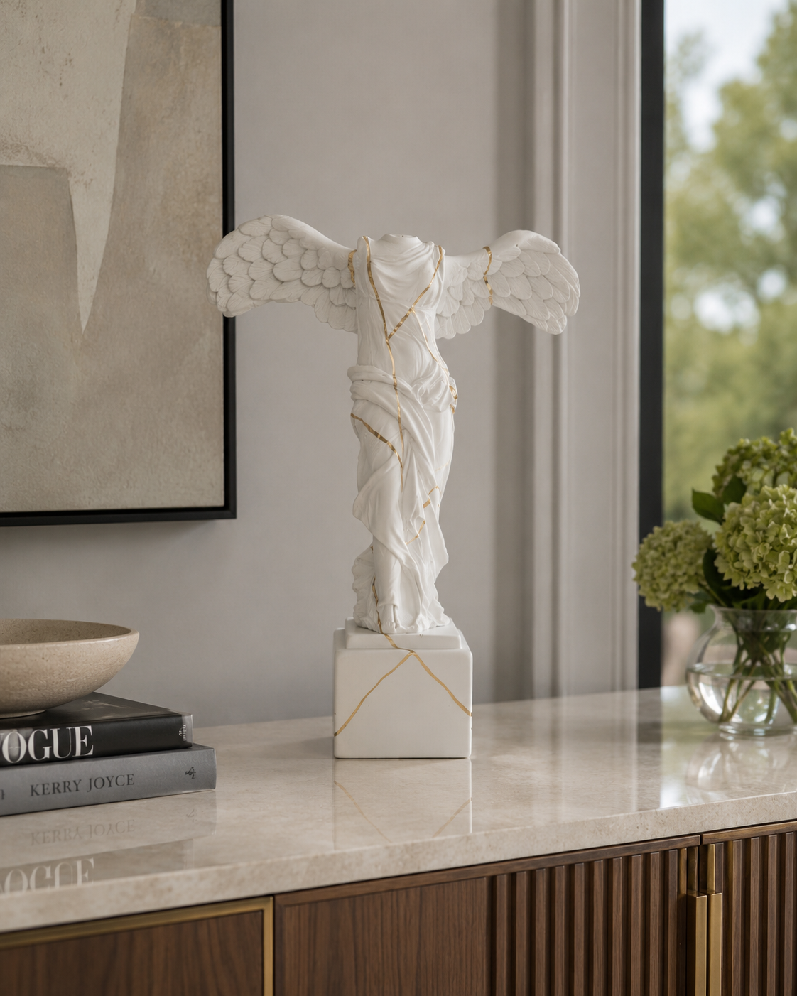 BUSTO NIKE GIAPPO SBORDONE PORCELLANE | in porcellana Capodimonte | 50cm