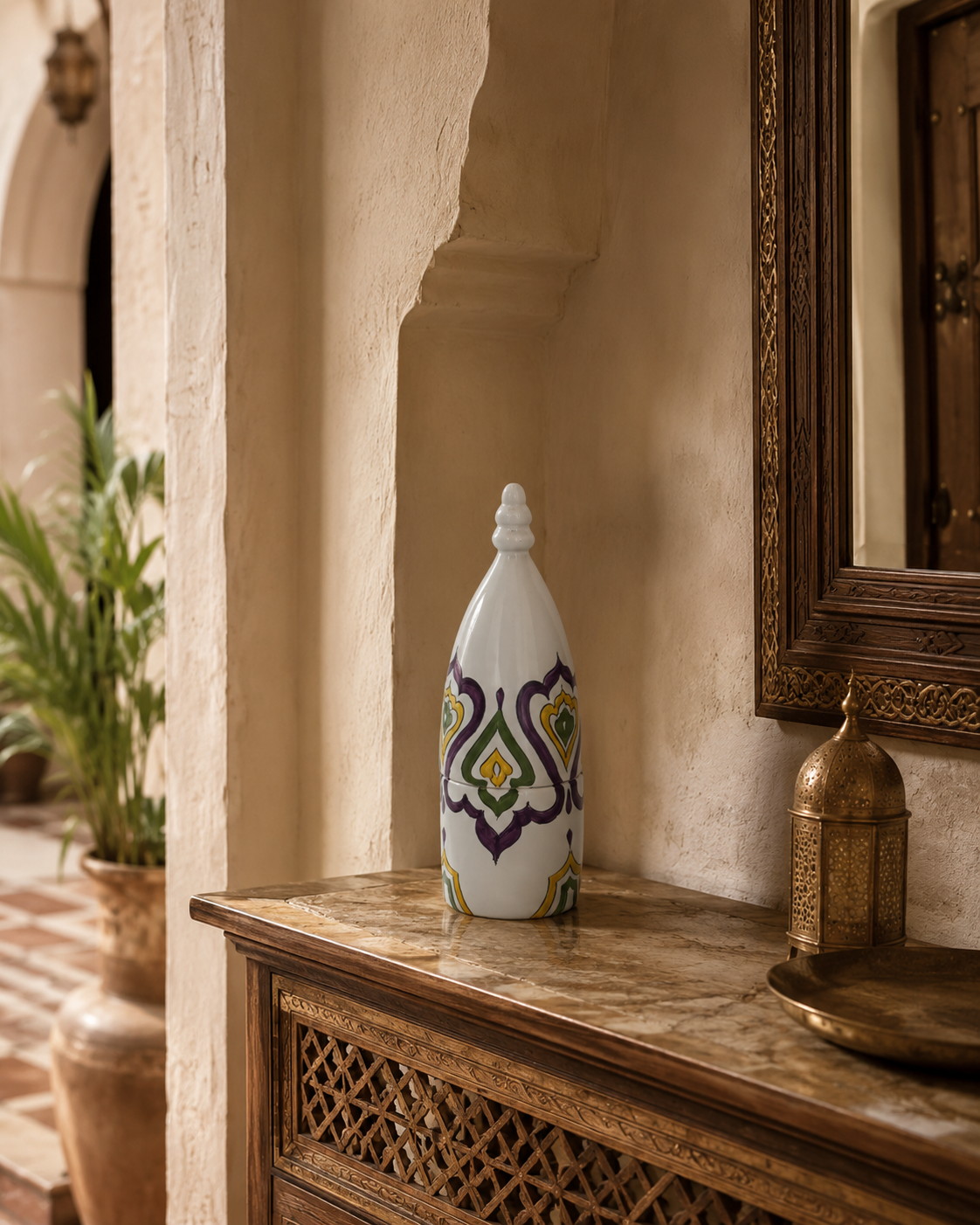 BOTTIGIA MARRAKECH SOPHIE MARIAGE | in ceramica vari colori | 21cm