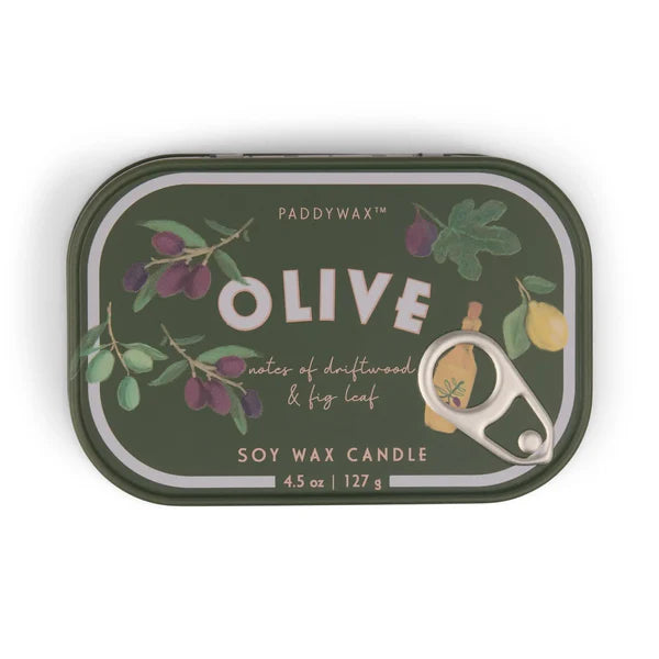 CANDELA BISTRO FIG OLIVE PADDYWAX - in contenitore di latta - 127g - foto 3 | Adele Chérie