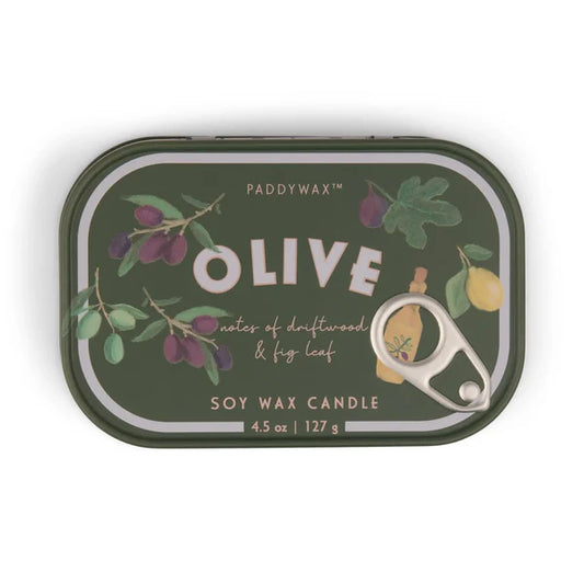 CANDELA BISTRO FIG OLIVE PADDYWAX | in contenitore di latta | 127g