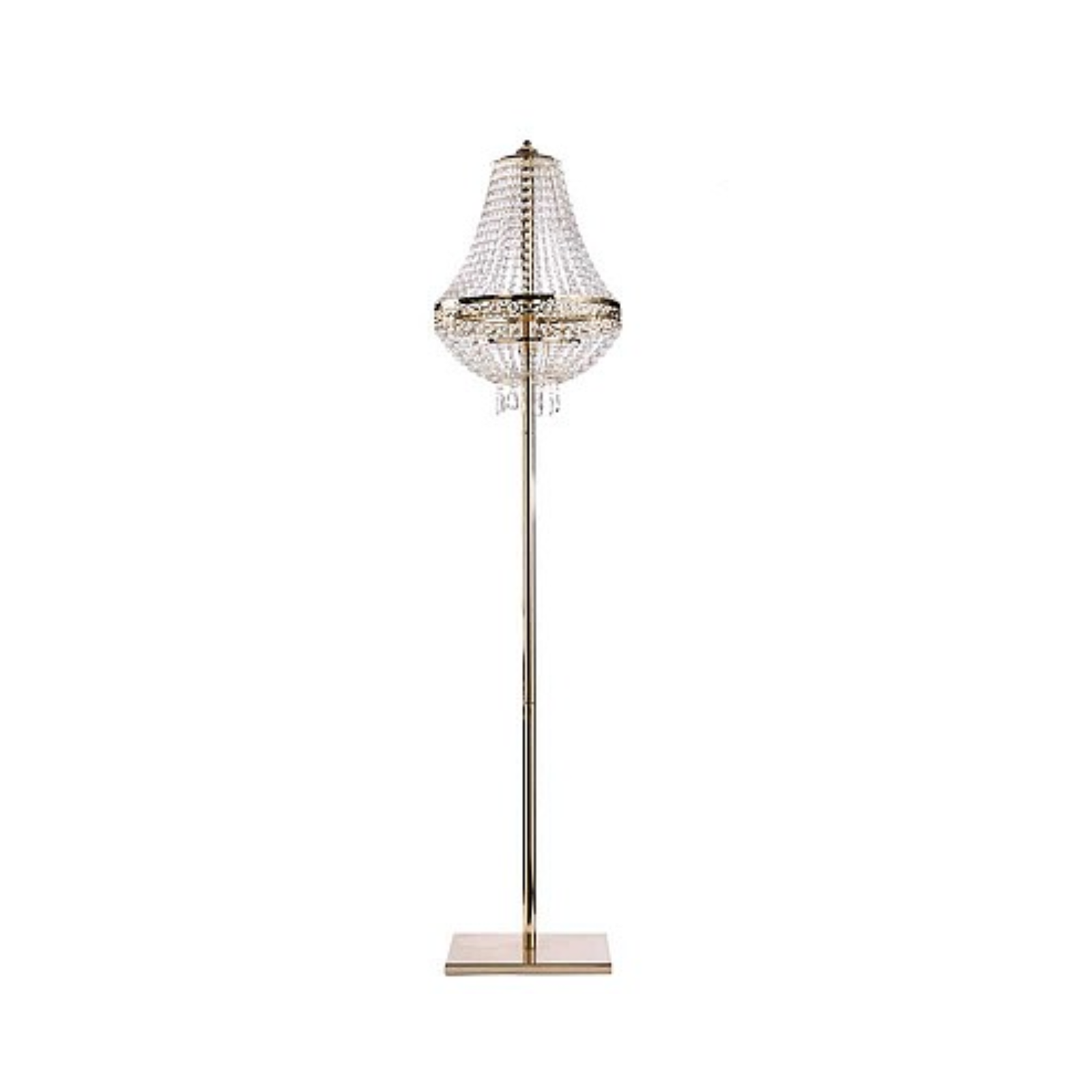 CANDELABRO DA TERRA C.V. CRISTAL - in vetro - 35x150cm | Adele Chérie
