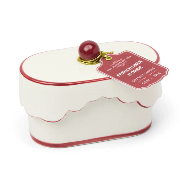 CANDELA CERAMIC DISH FRENCH LINEN&ORRIS PADDYWAX - in vasetto in ceramica - 155g | Adele Cherie