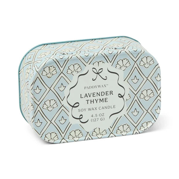 CANDELA CHERIE LAVANDER & THYME PADDYWAX - in contenitore di latta - 127g | Adele Chérie