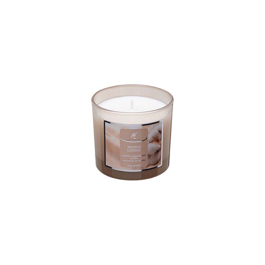 CANDELA SOFFICE COTONE HYPNO CASA | in vaso di vetro | varie misure