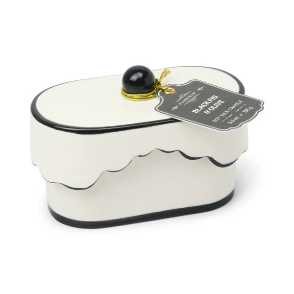 CANDELA CERAMIC DISH BLACK FIG&OLIVE PADDYWAX - in vasetto in ceramica - 155g | Adele Chérie