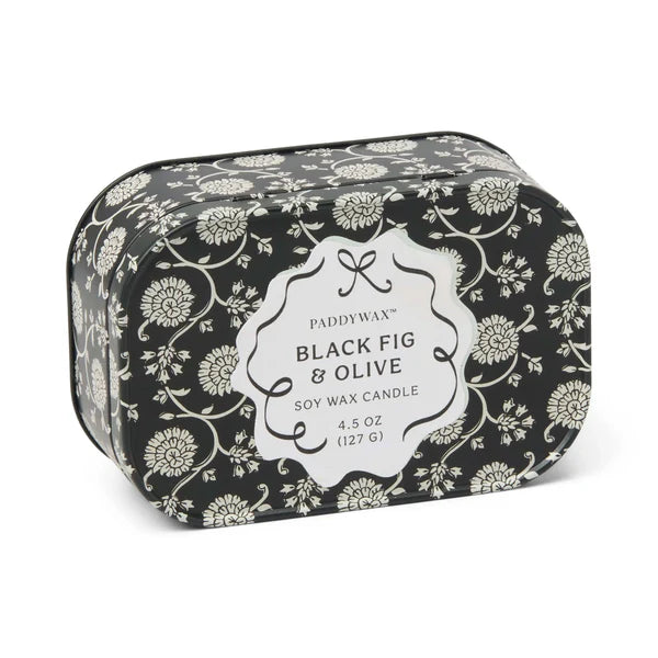 CANDELA CHERIE BLACK FIG&OLIVE PADDYWAX - in contenitore di latta - 127g | Adele Chérie