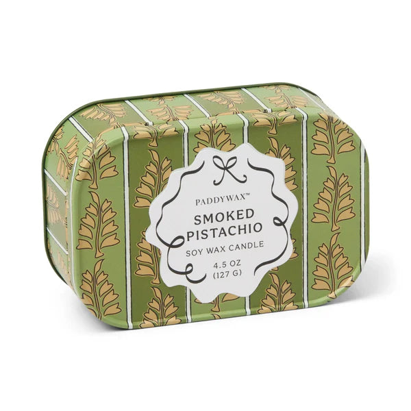 CANDELA CHERIE SMOKED PISTACCHIO PADDYWAX - in contenitore di latta - 127g | Adele Chérie
