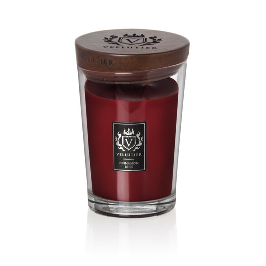 CANDELA CINNAMON BLISS VELLUTIER | in vaso di vetro | varie misure