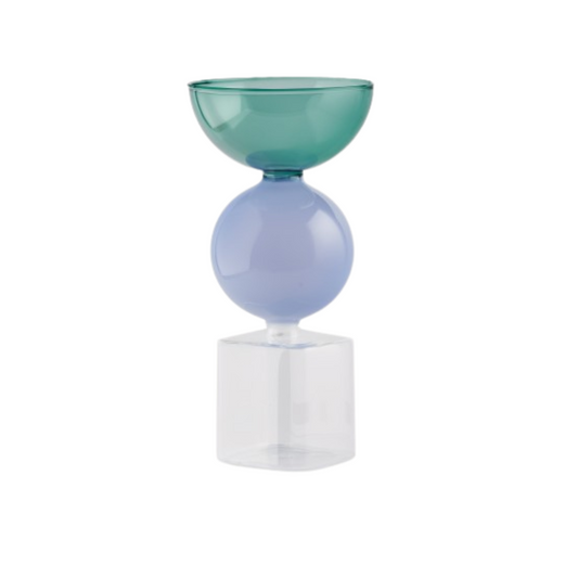 CANDELIERE GIADA L'INFINITO BOMBONIERE  | in vetro | 24cm