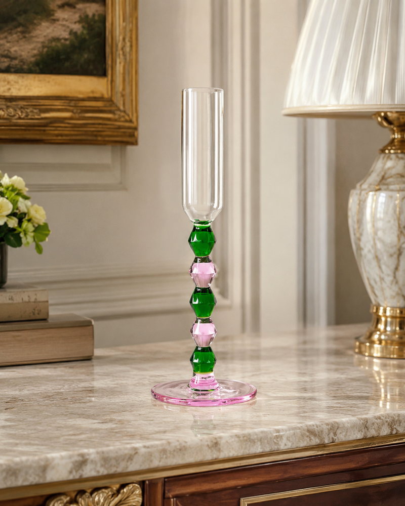CANDELIERE TRASURE HENRIETTE - in vetro vari colori - 18cm | Adele Chérie