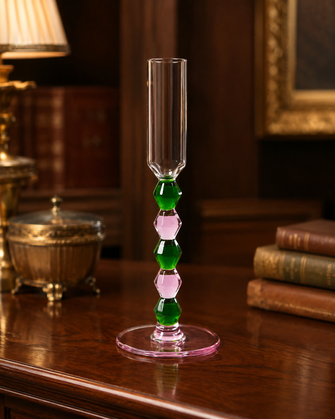 CANDELIERE TRASURE HENRIETTE | in vetro vari colori | 18cm