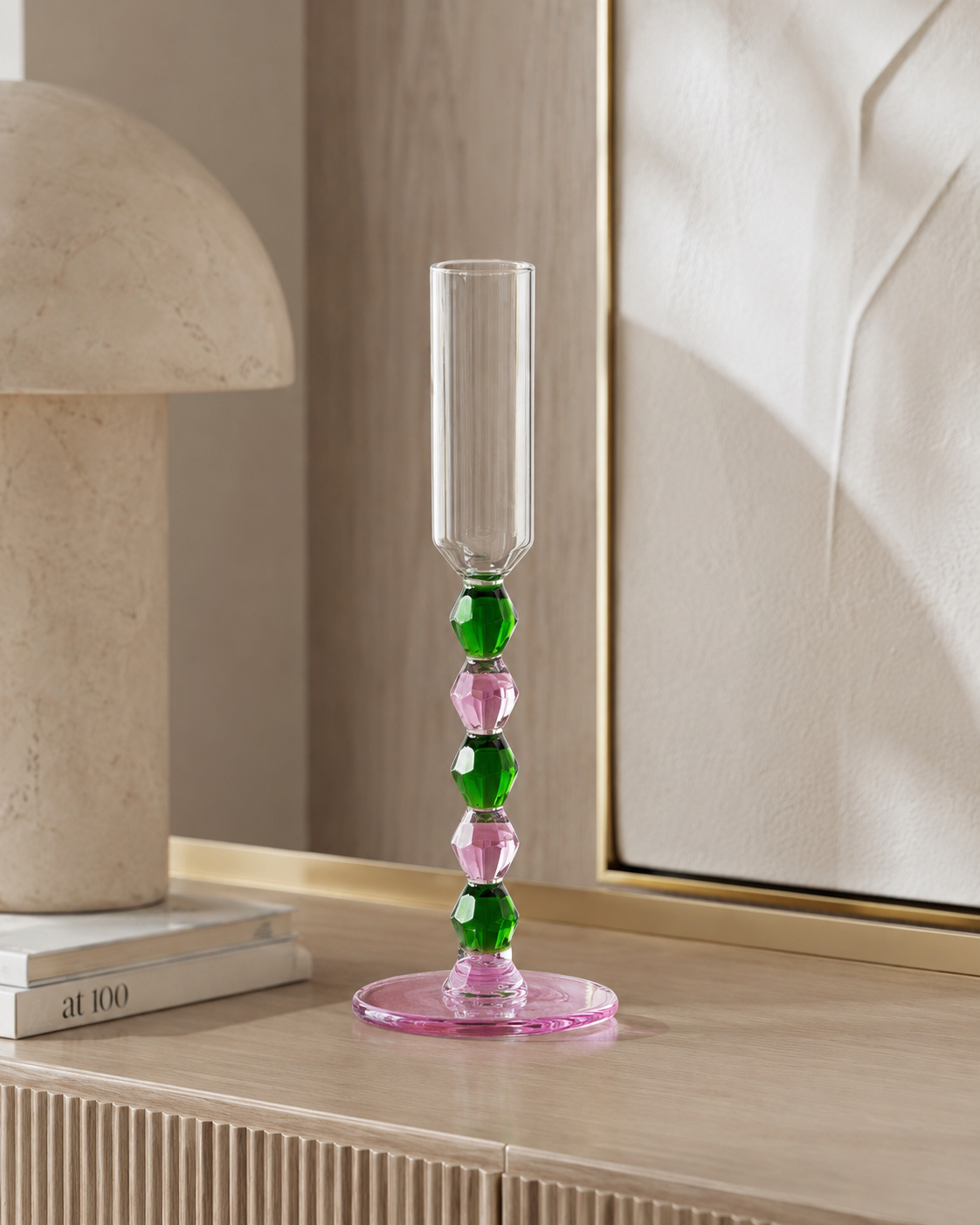CANDELIERE TRASURE HENRIETTE | in vetro vari colori | 18cm