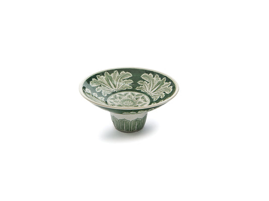 CENTROTAVOLA LEAF BRUCO | in ceramica | 32x15cm