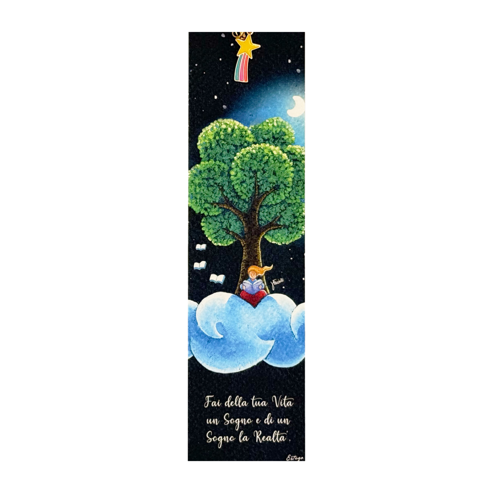 CHARM CON SEGNALIBRO "ALBERO" ESTEGO - 5x21cm | Adele Chérie