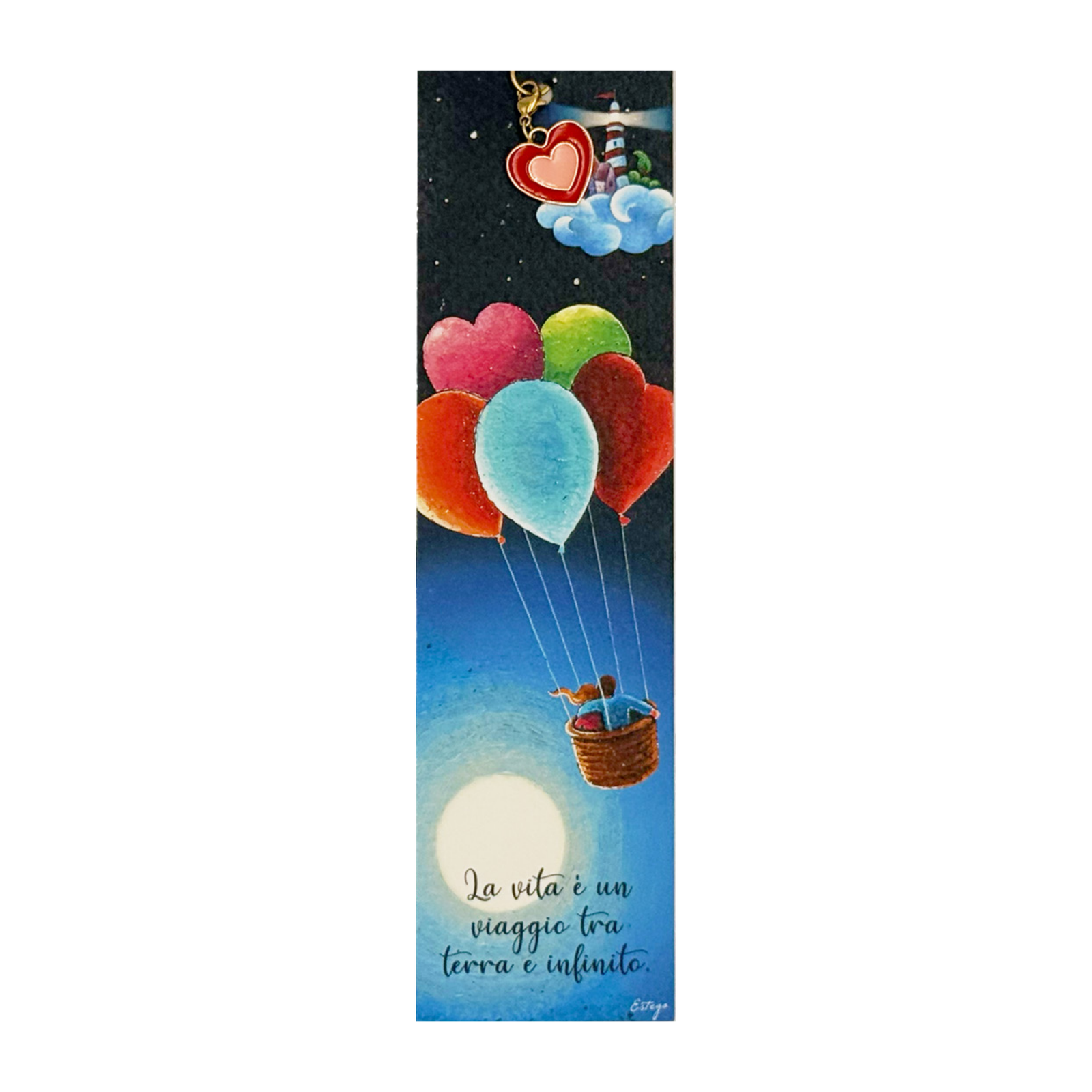 CHARM CON SEGNALIBRO "IL NOSTRO VIAGGIO" ESTEGO - 5x21cm | Adele Chérie
