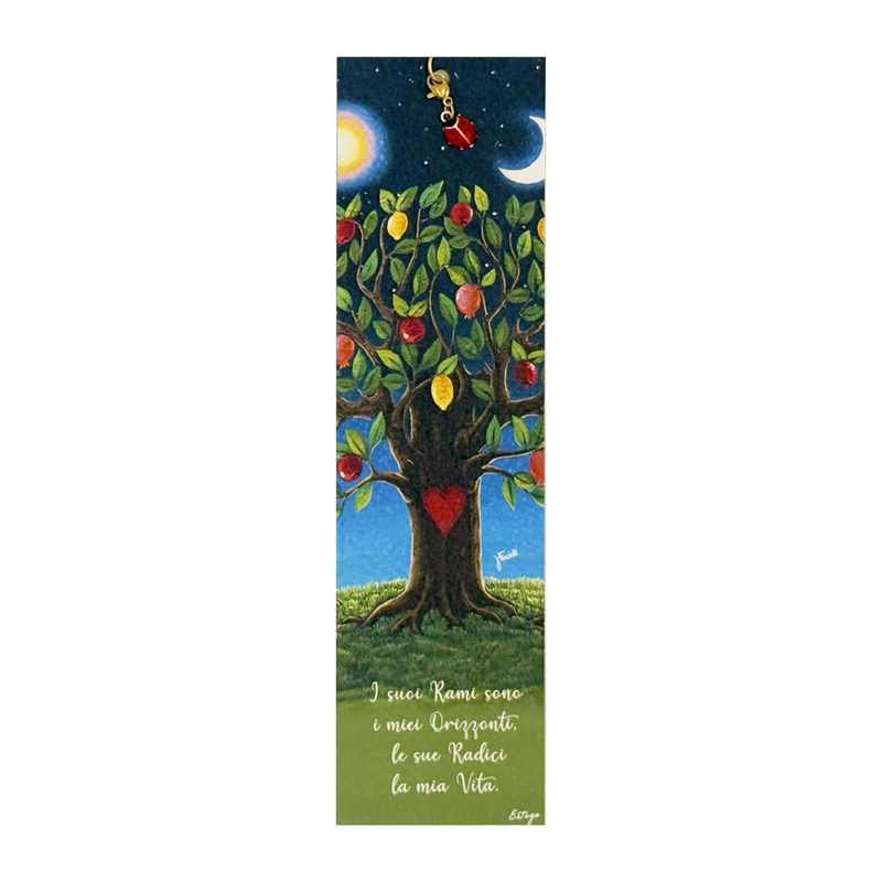 CHARM CON SEGNALIBRO "ALBERO DELLA VITA" ESTEGO - 5x21cm | Adele Chérie