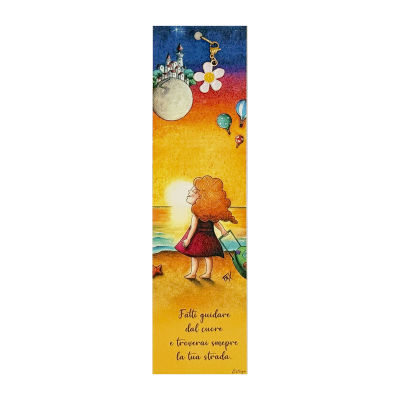 CHARM CON SEGNALIBRO "BUONA VITA" ESTEGO - 5x21cm | Adele Chérie