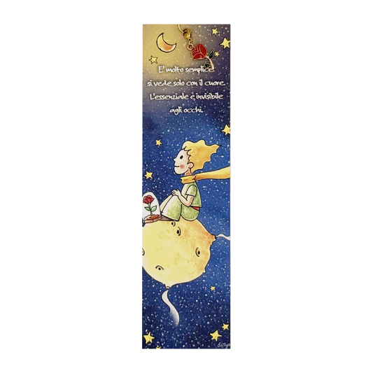 CHARM CON SEGNALIBRO "E' MOLTO SEMPLICE" ESTEGO | 5x21cm