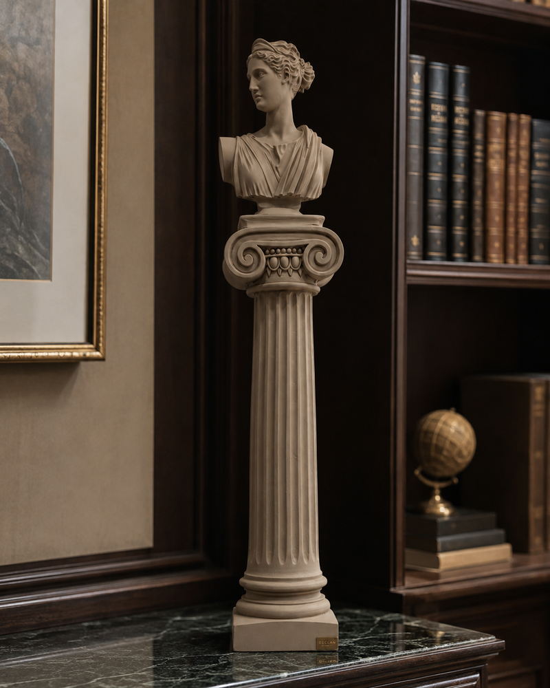COLONNA IORICA ARTEMIDE SABBIA CHIARAELA - in resina - 7x39cm | Adele Chérie