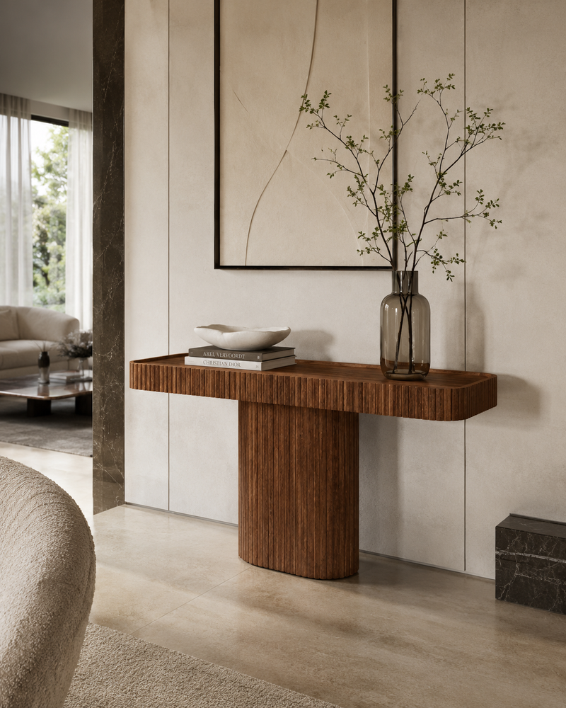 CONSOLLE KIOTO LIGHT&LIVING - in legno di acacia - 154x39x76cm | Adele Chérie