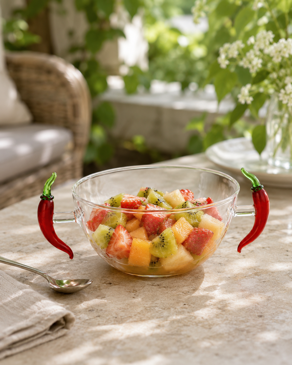 COPPA PEPERONCINI VEGETABLES ICHENDORF MILANO | glass | Ø13x6cm
