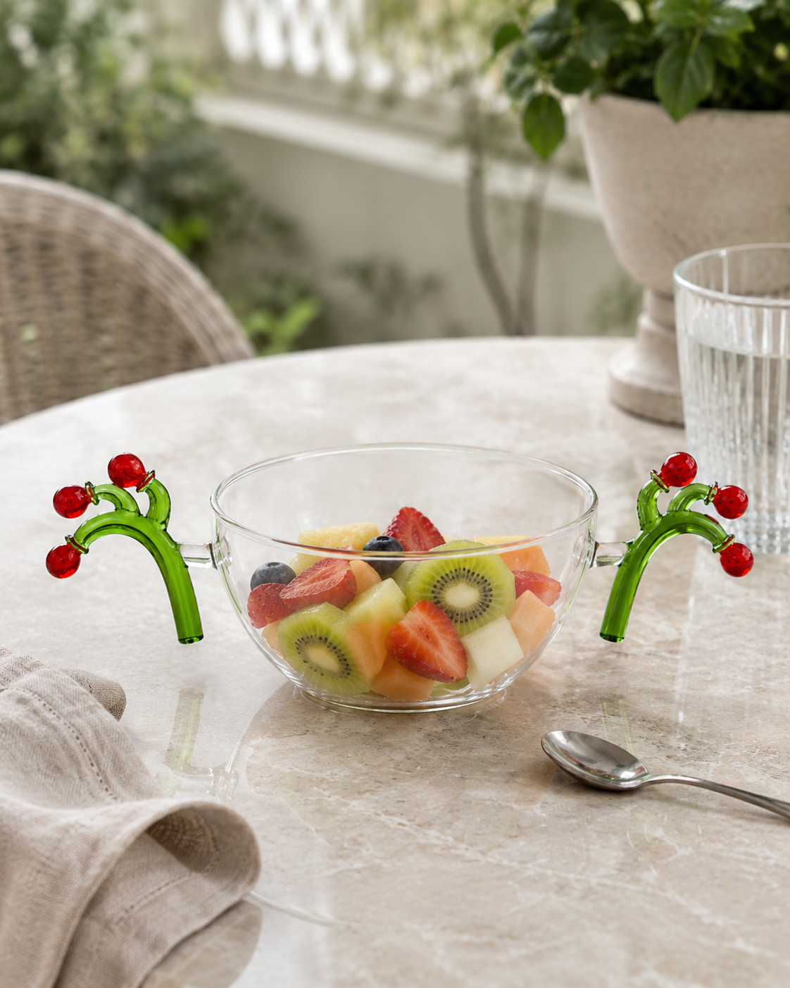 COUPE TOMATES LÉGUMES ICHENDORF MILANO | en verre | Ø13x6cm