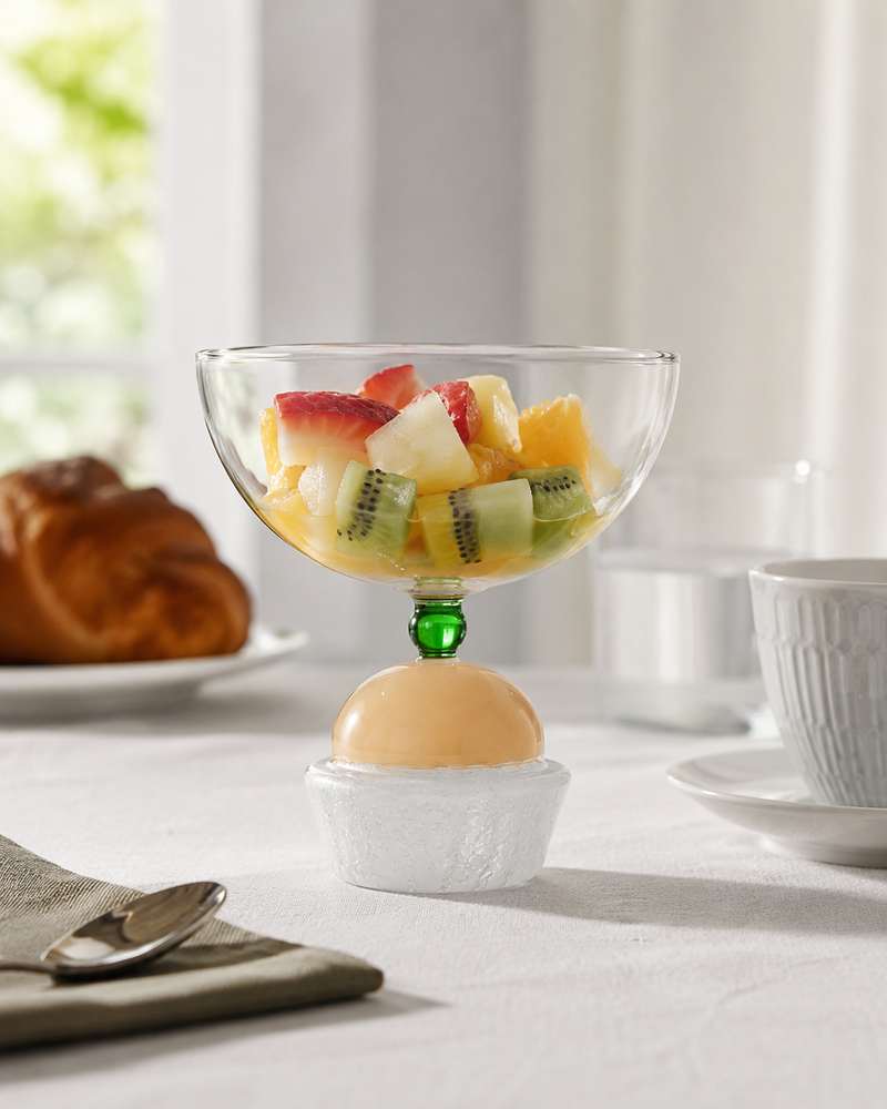 COPPETTA PASTICCINO AMBRA OPACO SWEET AND CANDY ICHENDORF MILANO - in vetro borosilicato | Adele Chérie