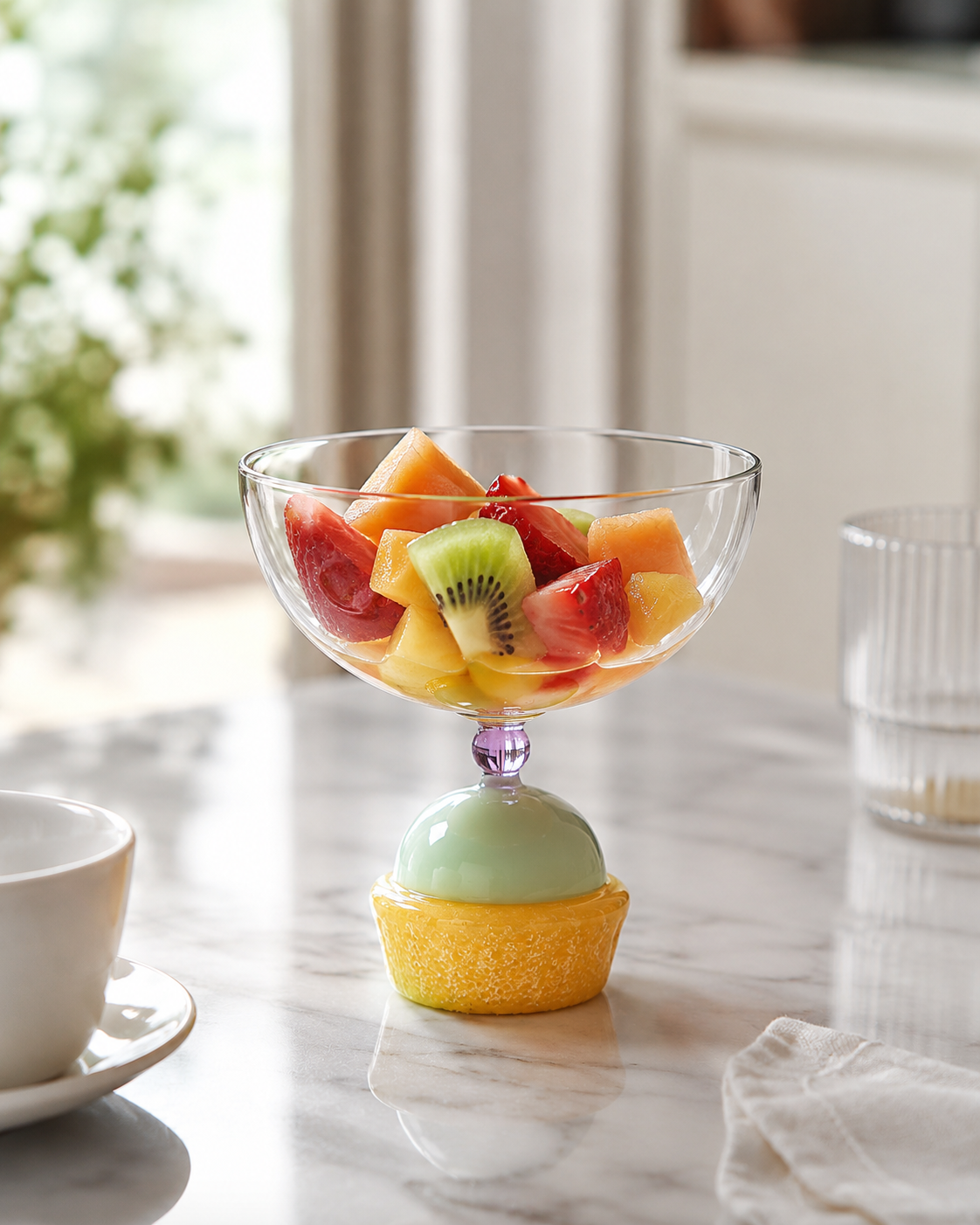 MATT GREEN PASTRY CUP SWEET AND CANDY ICHENDORF MILANO | made of borosilicate glass