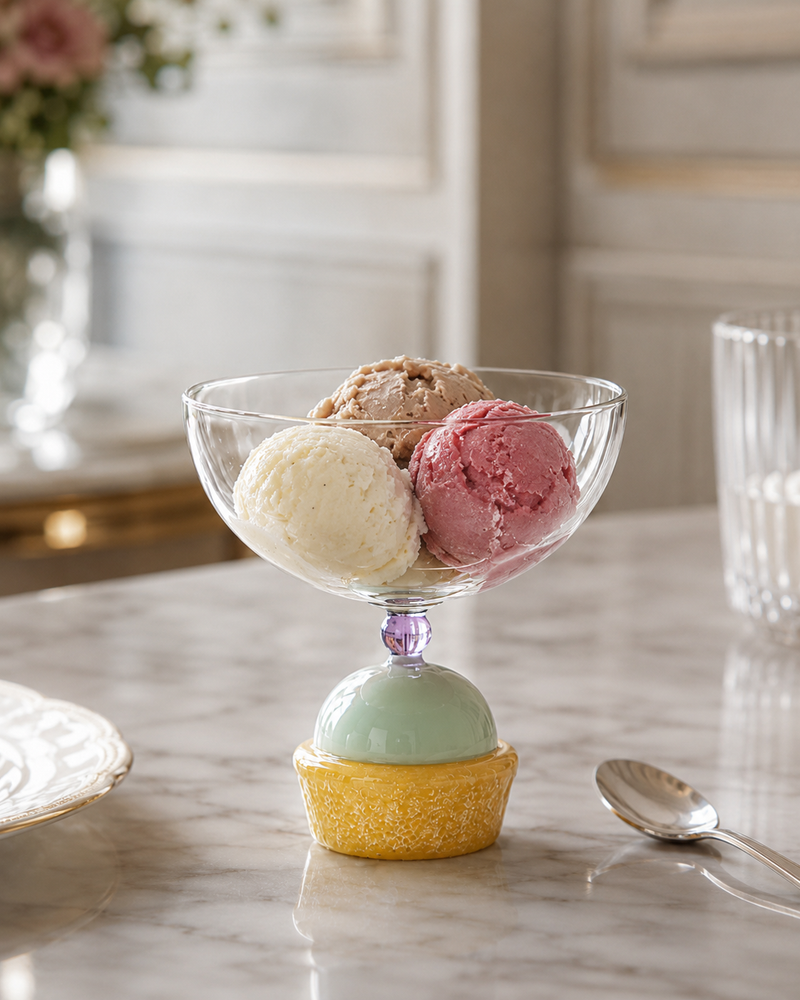 COPPETTA PASTICCINO VERDE OPACO SWEET AND CANDY ICHENDORF MILANO - in vetro borosilicato | Adele Chérie
