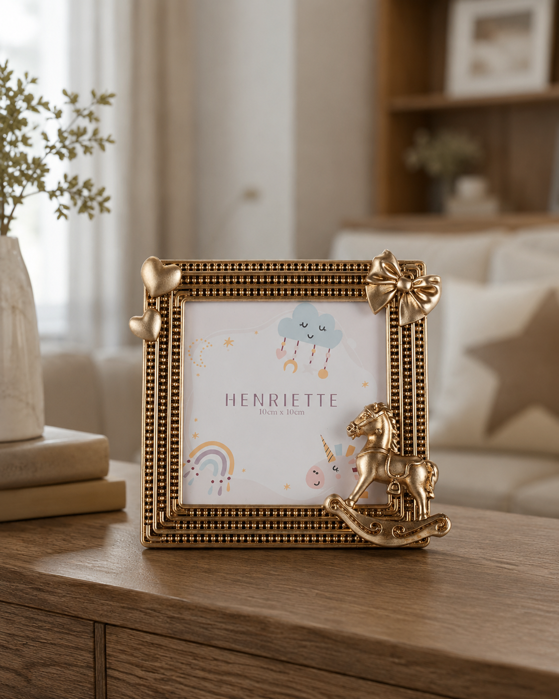 CORNICE CAVALLINO ENFANT HENRIETTE | in resina | 10x10cm