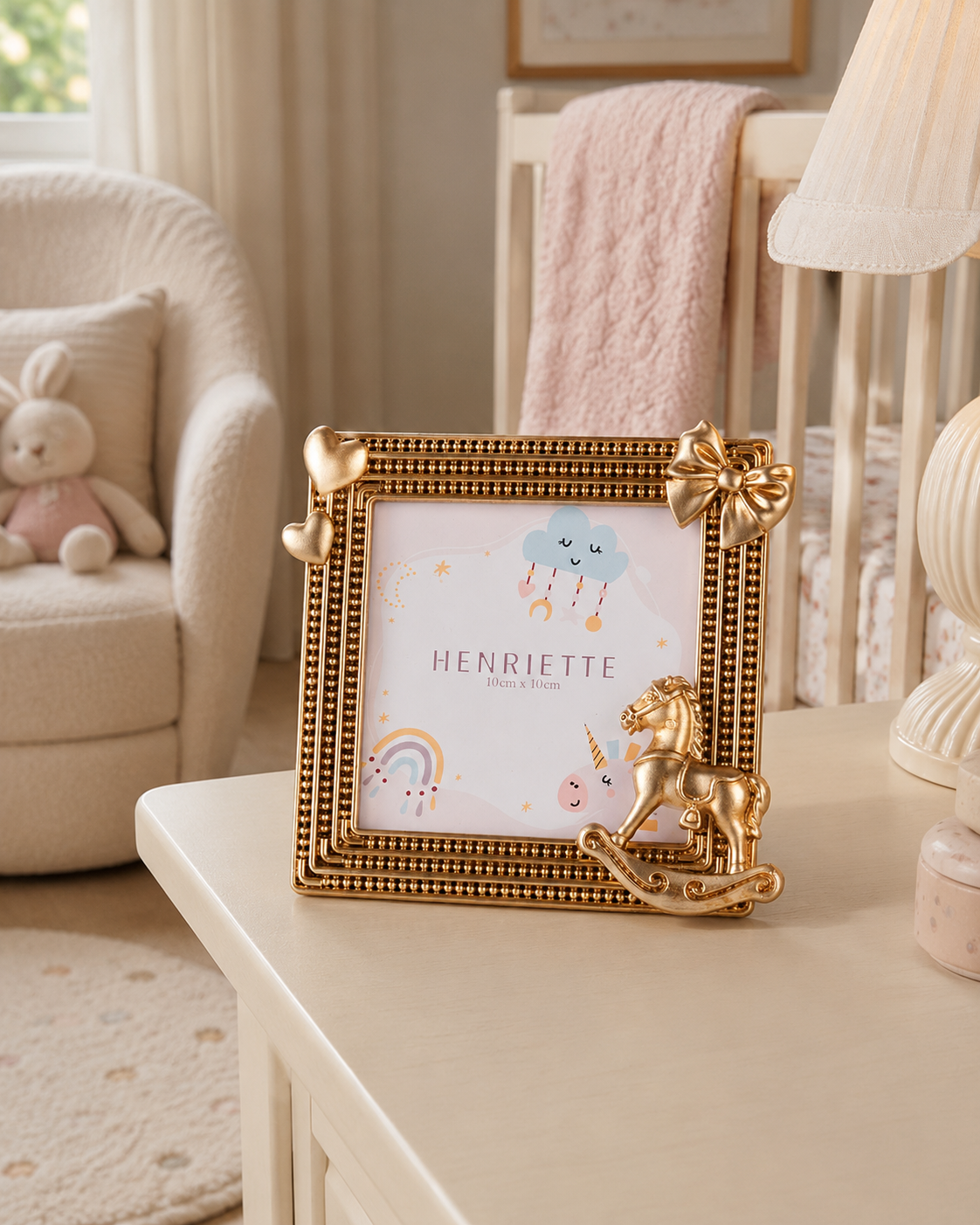 CORNICE CAVALLINO ENFANT HENRIETTE | in resina | 10x10cm