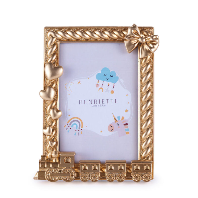 CORNICE TRENINO ENFANT HENRIETTE - in resina - 10x15cm | Adele Chérie