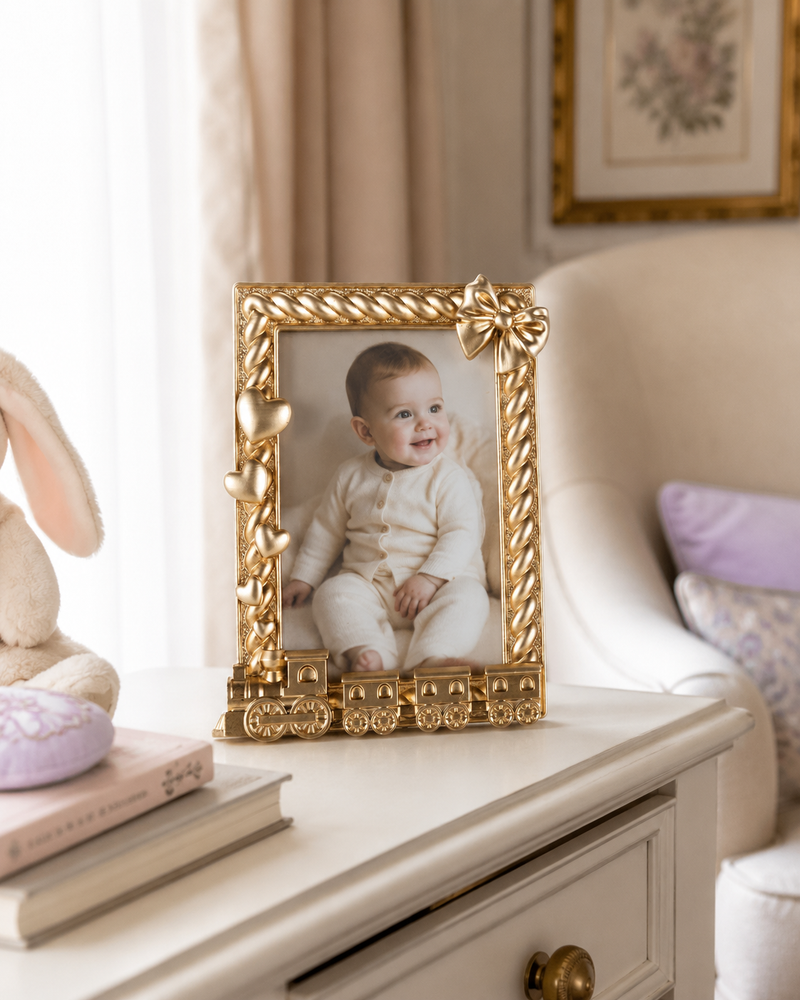 CORNICE TRENINO ENFANT HENRIETTE - in resina - 10x15cm | Adele Chérie