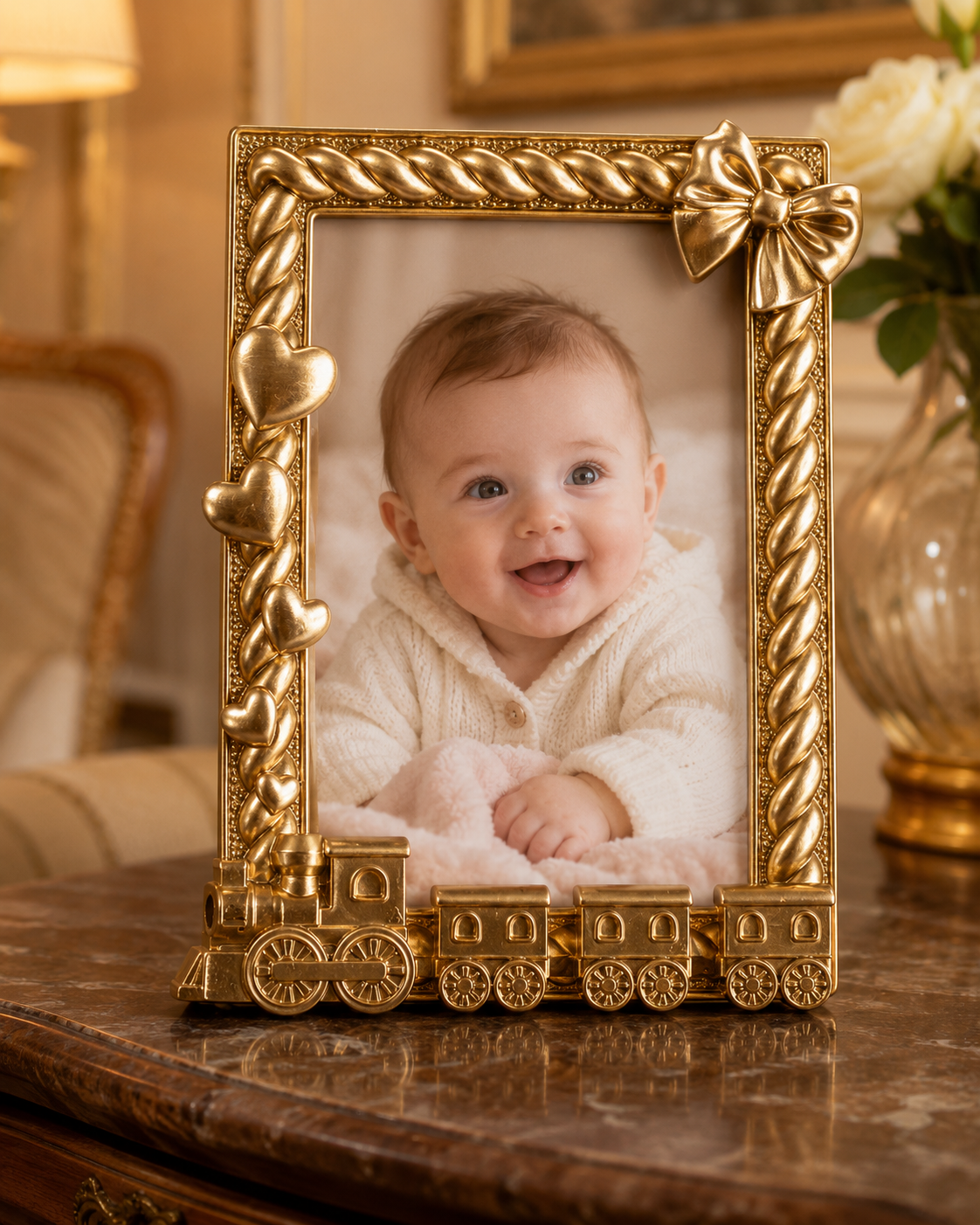 CORNICE TRENINO ENFANT HENRIETTE | in resina | 10x15cm