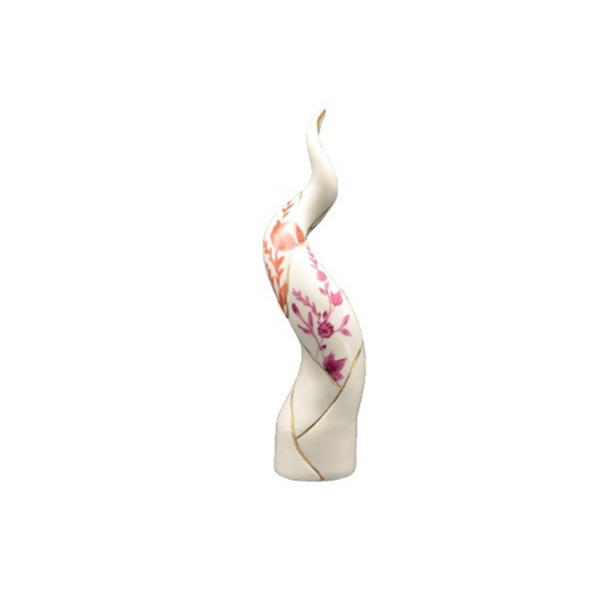 CORNO LEGORA GIAPPO BIANCO SBORDONE PORCELLANE | in porcellana Capodimonte vari colori | 26cm