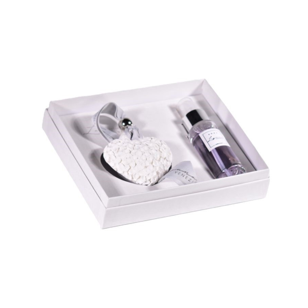 CUORE PETALI CON SPRAY PROFUMO LAGUNA VENEZIA - 2pz | Adele Chérie
