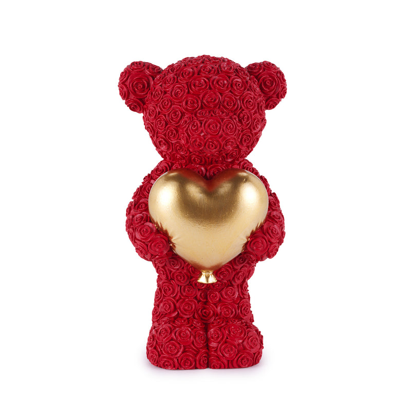 ORSETTO CUORE HENRIETTE - in resina vari colori - 9x16cm | Adele Chérie