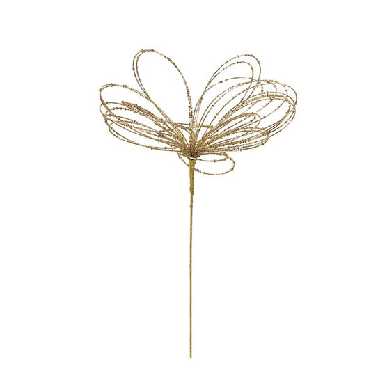 DECORAZIONE FLOWER BEADS BRUCO |  in metallo | 36x59cm