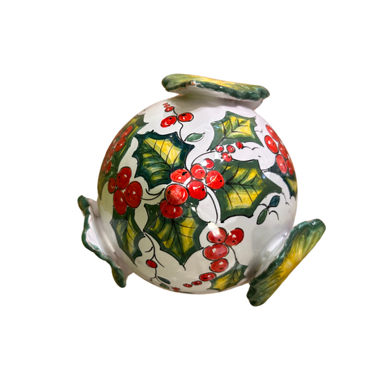 DEMETRA AGRIFOGLIO | Pumo decorato con foglie | varie misure