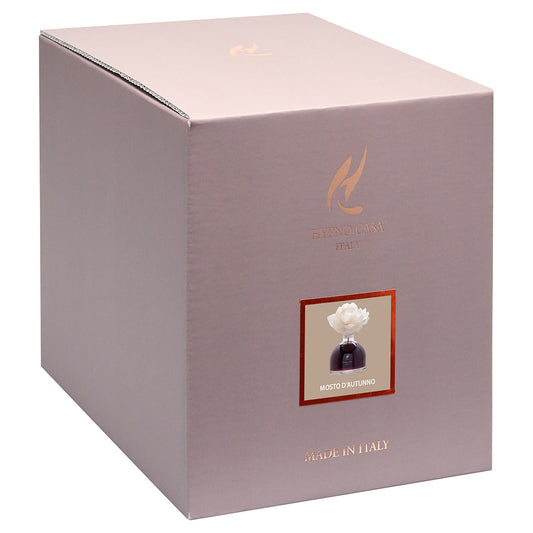 DIFFUSORE DI FRAGRANZA CON FIORE MOSTO D'AUTUNNO HYPNO CASA | in vaso di vetro | varie misure