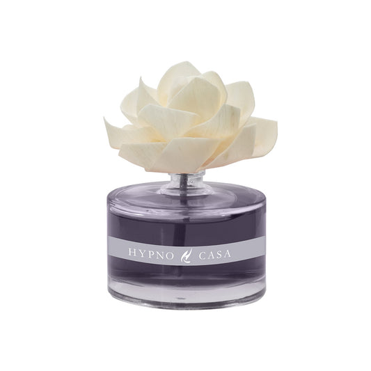 DIFFUSORE DI FRAGRANZA CON FIORE ORCHIDEA NERA HYPNO CASA | in vaso di vetro | varie misure