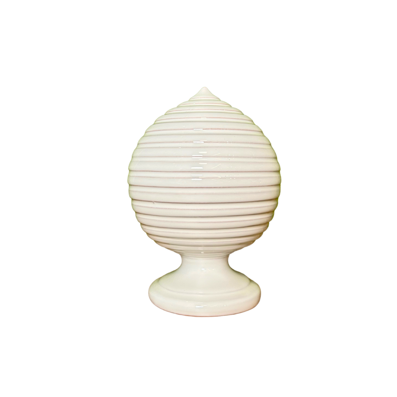 DELIA - Pumo rigato monocolore piede liscio in ceramica - foto 4 | Adele Chérie