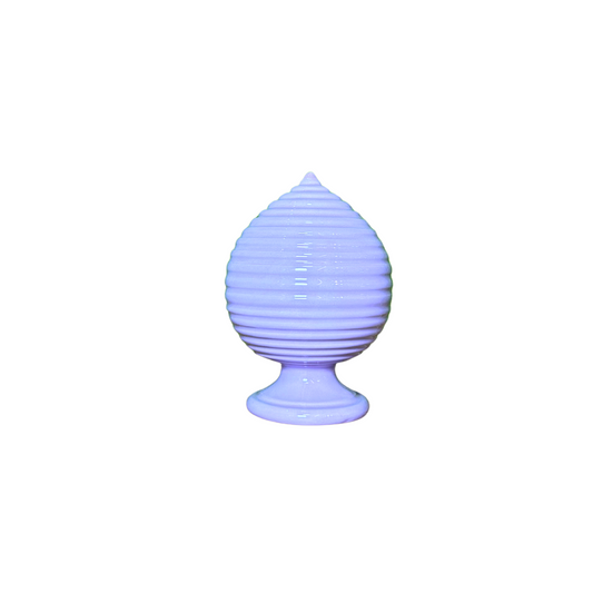 DELIA | Pumo rigato monocolore piede liscio in ceramica