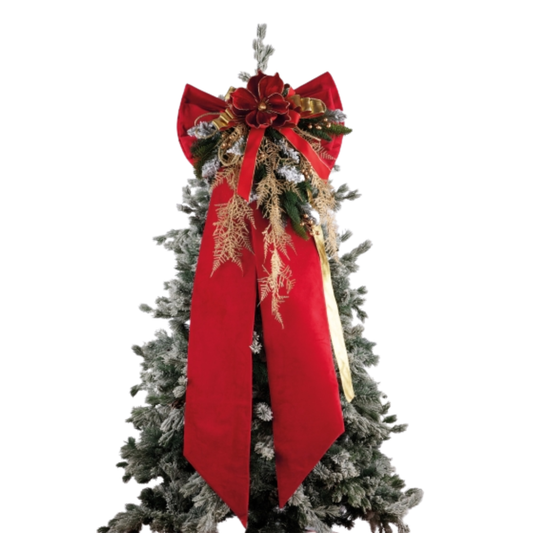 FIOCCO ROSSO CON STELLA L'INFINITO BOMBONIERE | in velluto | 50x130cm