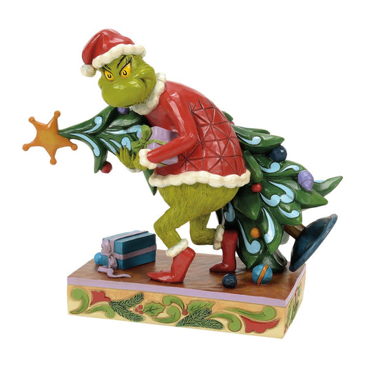 IL GRINCH RUBA L'ALBERO DISNEY | in resina | 10x20x20cm