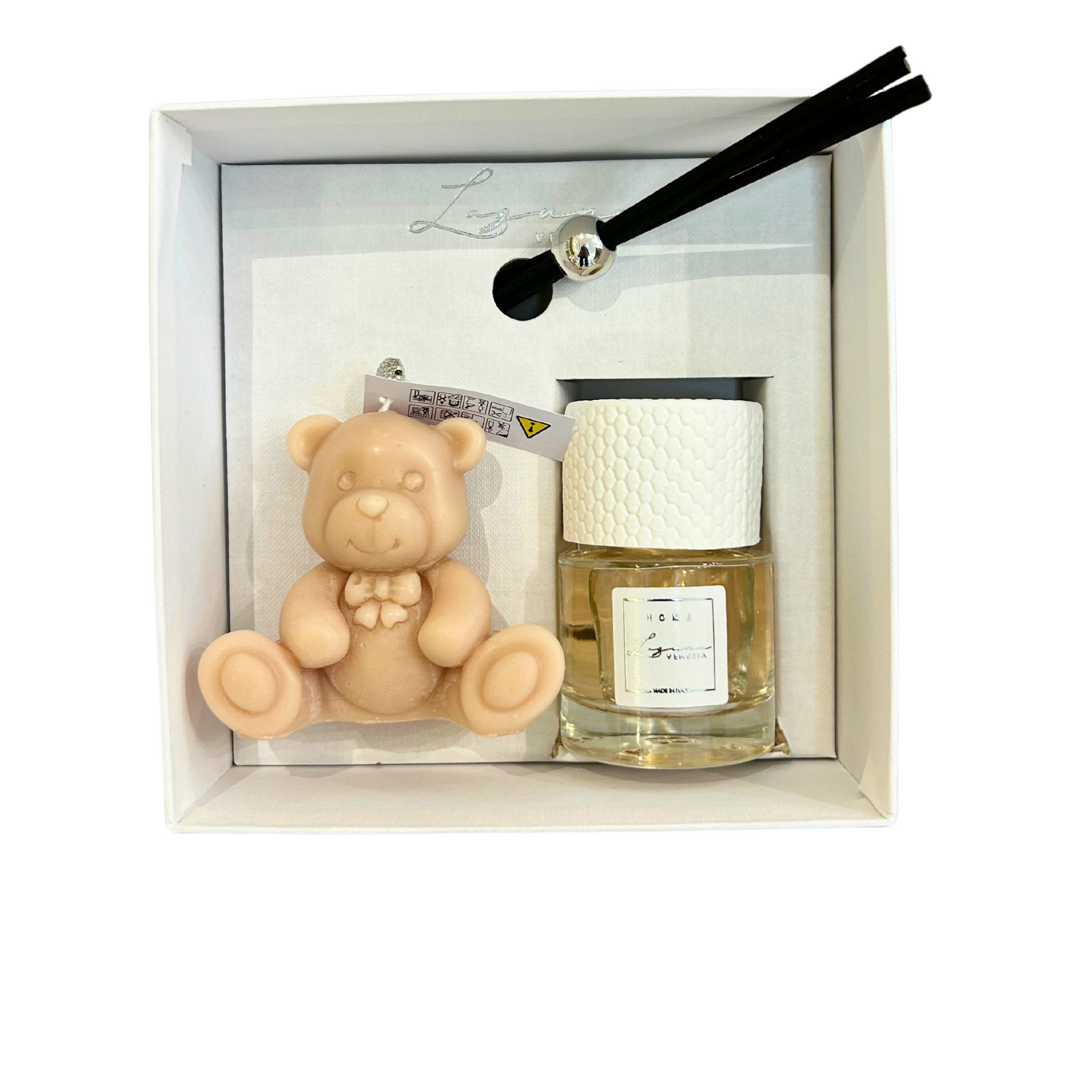 KIT BABY PROFUMATORE E CANDELA LAGUNA VENEZIA - varie profumazioni - 15x15cm - foto 5 | Adele Cherie