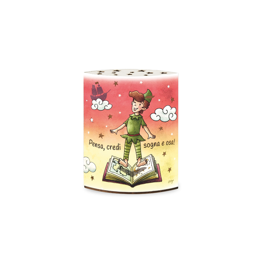 LAMPADA PETER ESTEGO | in laminato e legno vari colori | 14x18cm