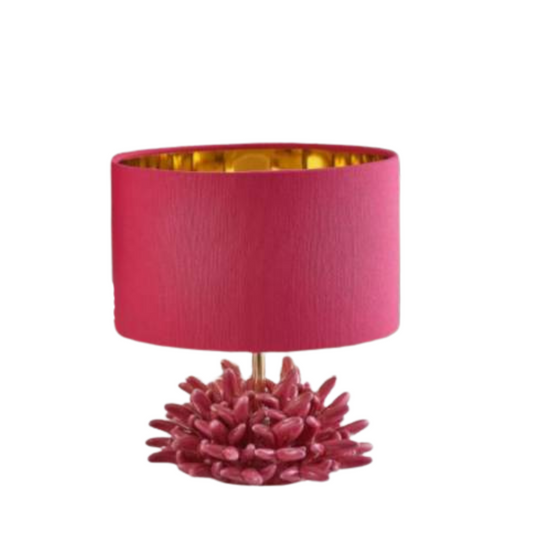 LAMPADA ANEMONE FUCSIA MELAVERDE | in vetro e ceramica di Capodimonte | varie misure